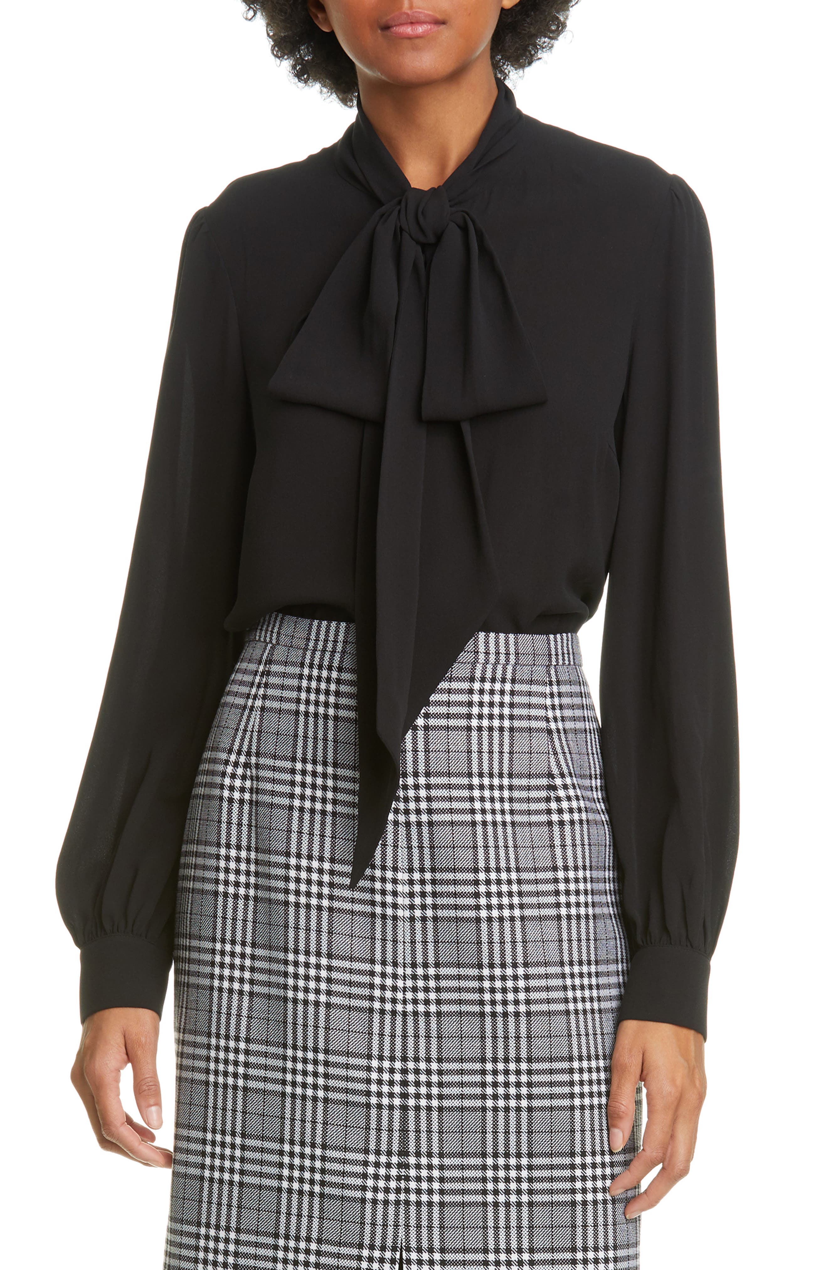 michael kors black blouse
