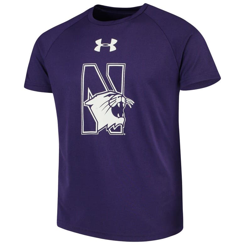 Under Armour Kids' Youth  Purple Northwestern Wildcats 2.0 Logo Tech T-shirt
