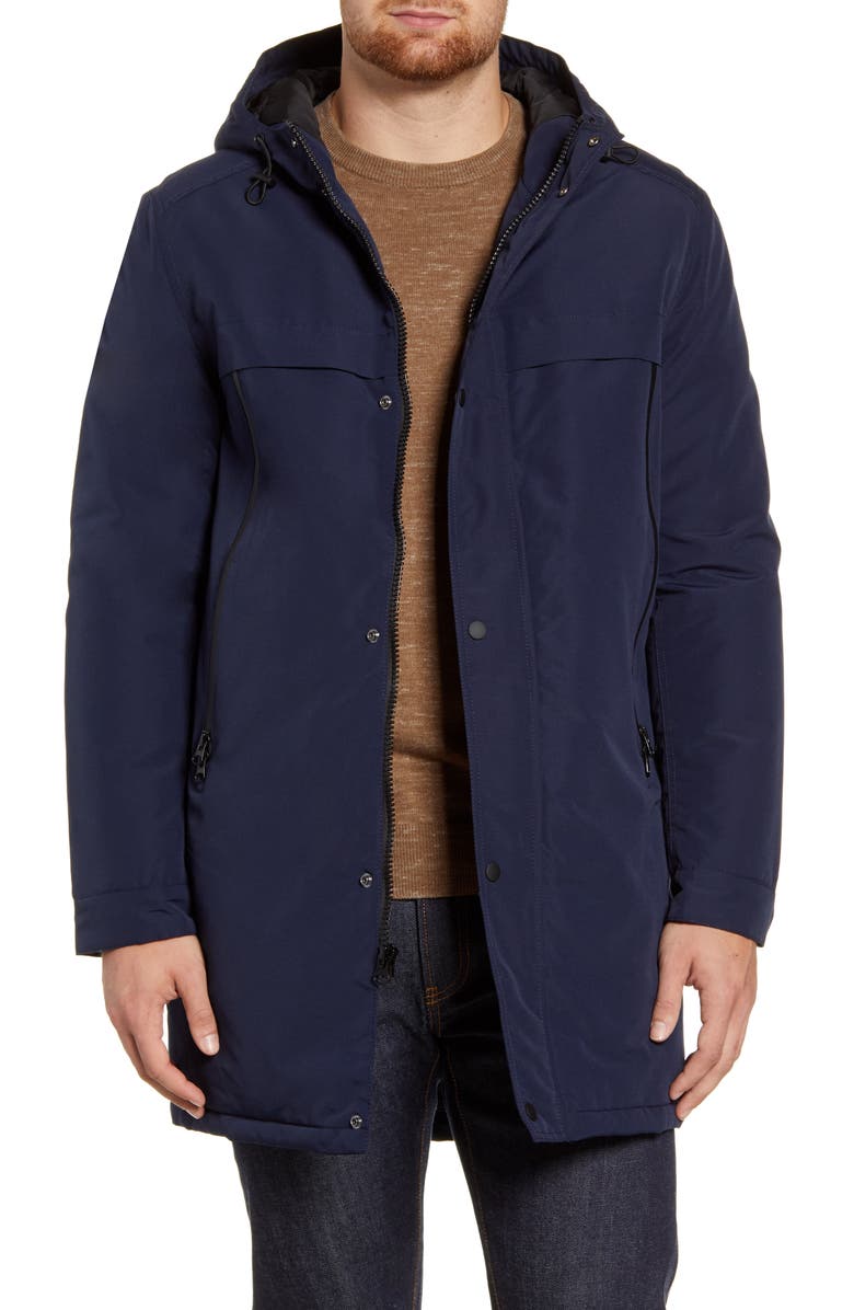 Andrew Marc Cagney Water Resistant Hooded Coat | Nordstrom