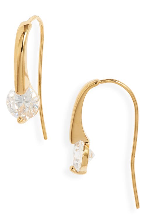 Shop Nordstrom Demi Fine Floating Cubic Zirconia Drop Earrings In 14k Gold Plated