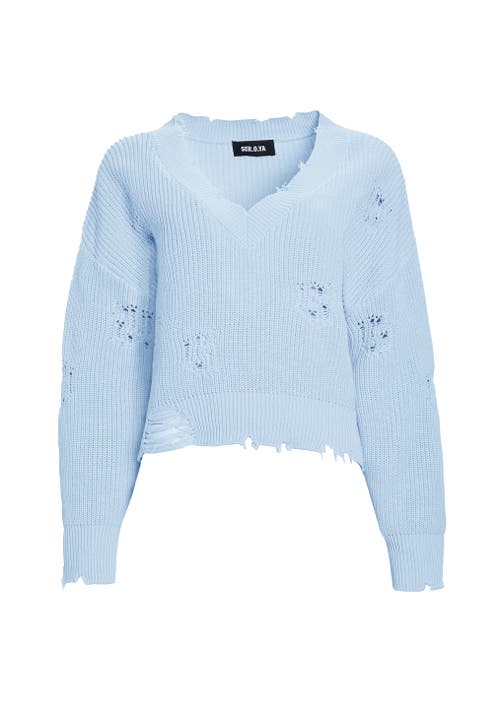 Shop Ser.o.ya Syd Sweater In Sky Blue