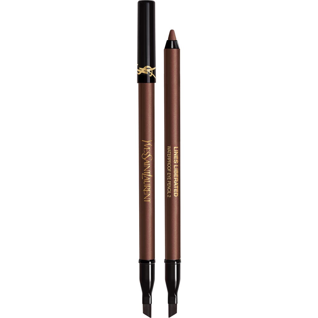 Saint Laurent Yves Lines Liberated 24hr Waterproof Eyeliner In 02 Brown