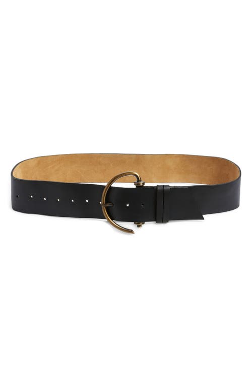 Emmi Leather Belt in Black