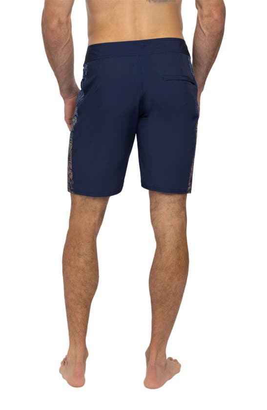 Travismathew Beach Break Board Shorts In Dress Blues