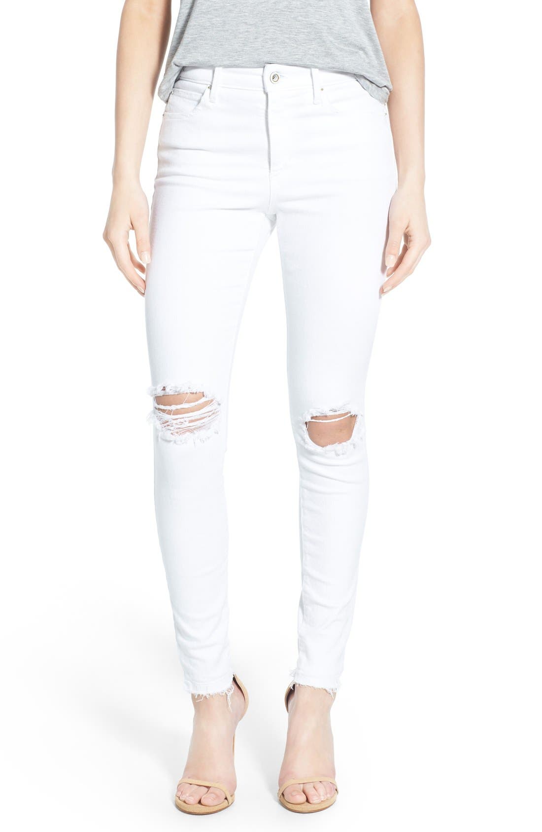 Joe's 'Spotless Charlie' High Rise Ankle Skinny Jeans (Danika