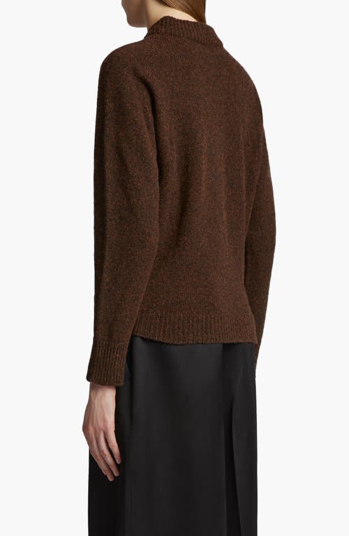 Shop Khaite Ambre Cashmere Blend Cardigan In Chestnut