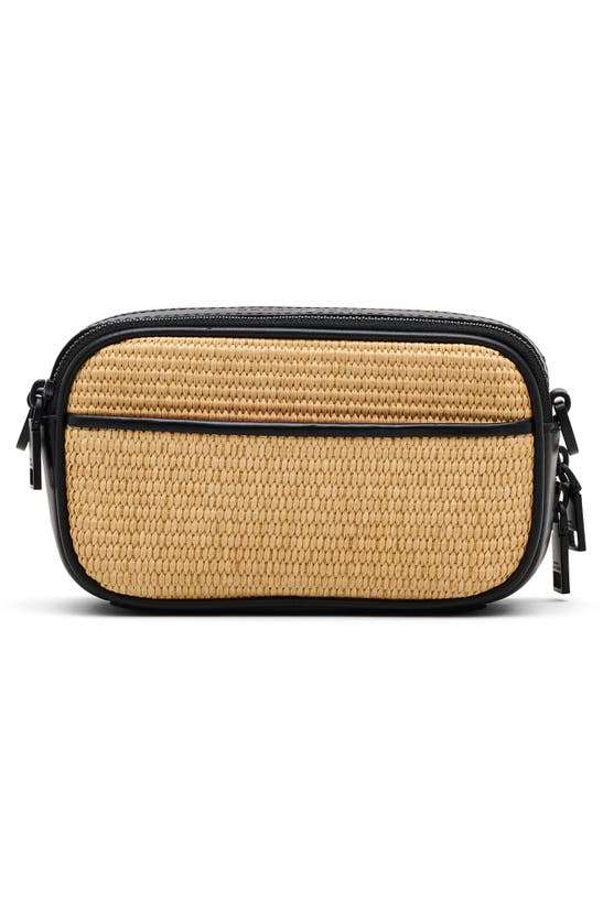 Shop Marc Jacobs The Woven Snapshot Camera Bag In Natural