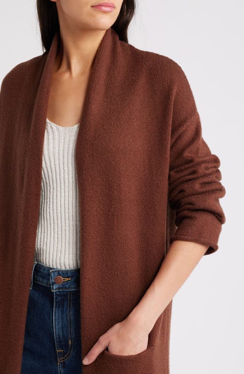 Shop Treasure & Bond Duster Cardigan In Brown Soil