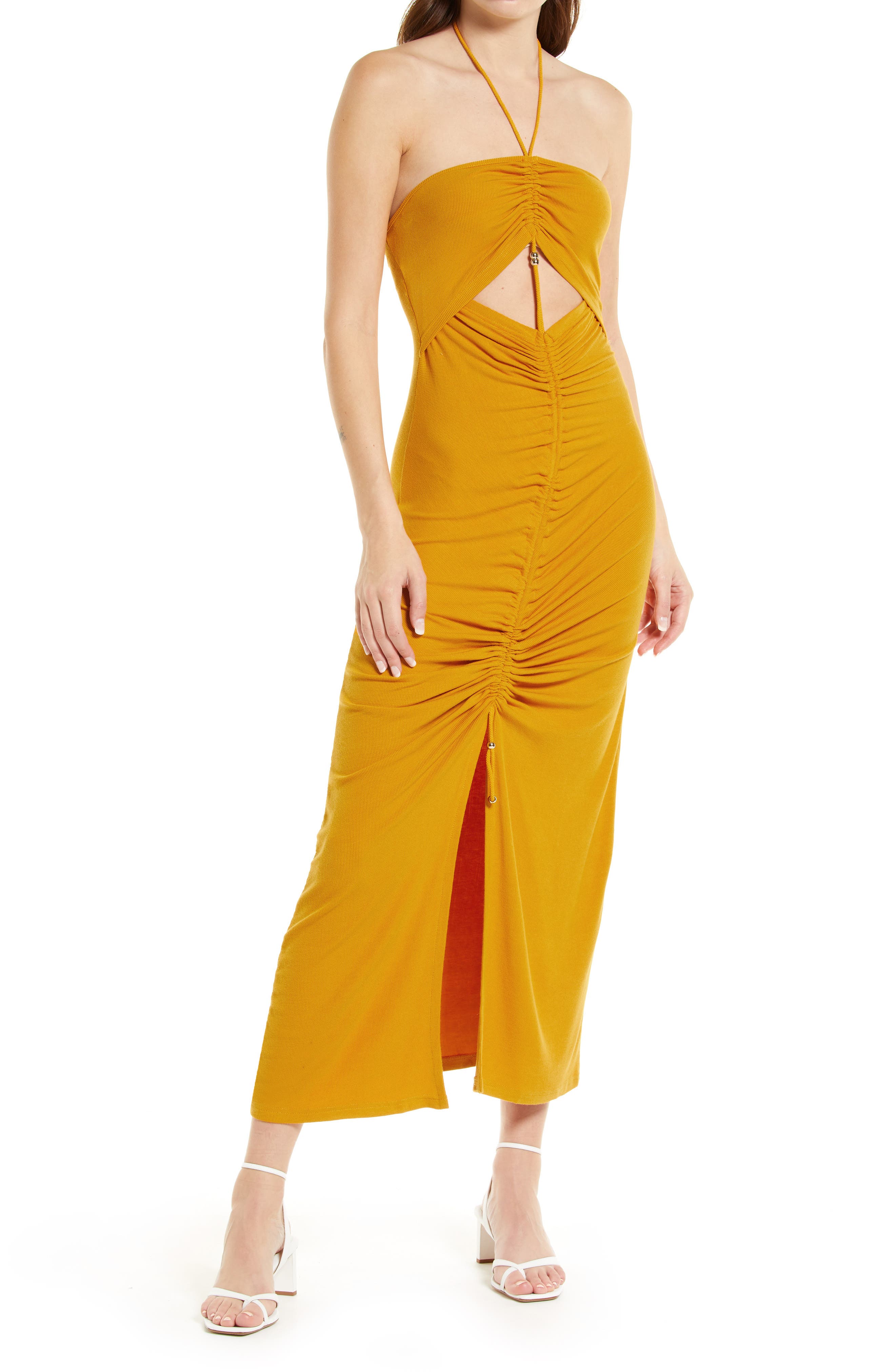 mustard dress | Nordstrom