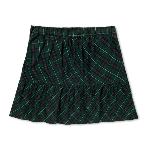 Hope & Henry Girls' Organic Flounce Party Skirt, Toddler In Merry Pine Plaid