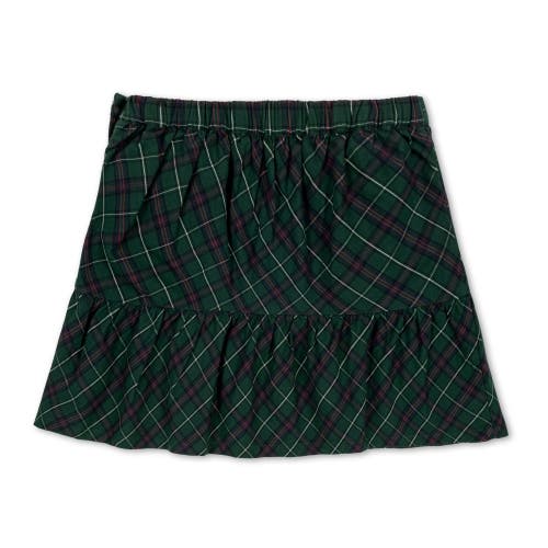 Shop Hope & Henry Baby Girls' Organic Flounce Party Skirt, Infant In Merry Pine Plaid