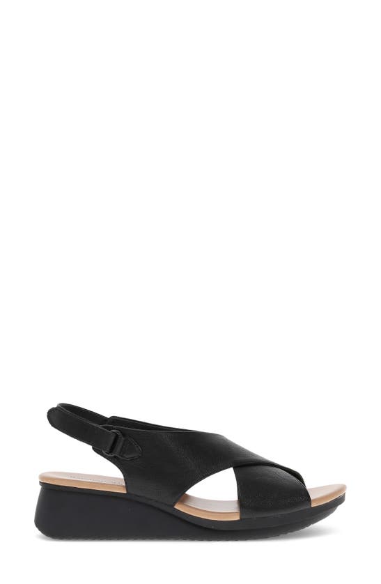 Shop Baretraps Victoria Slingback Wedge Sandal In Black