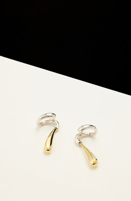 Shop Kloto Moment Ear Jackets In Silver/gold