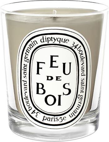 Feu de Bois (Wood Fire) - Taper candle with branded oval base