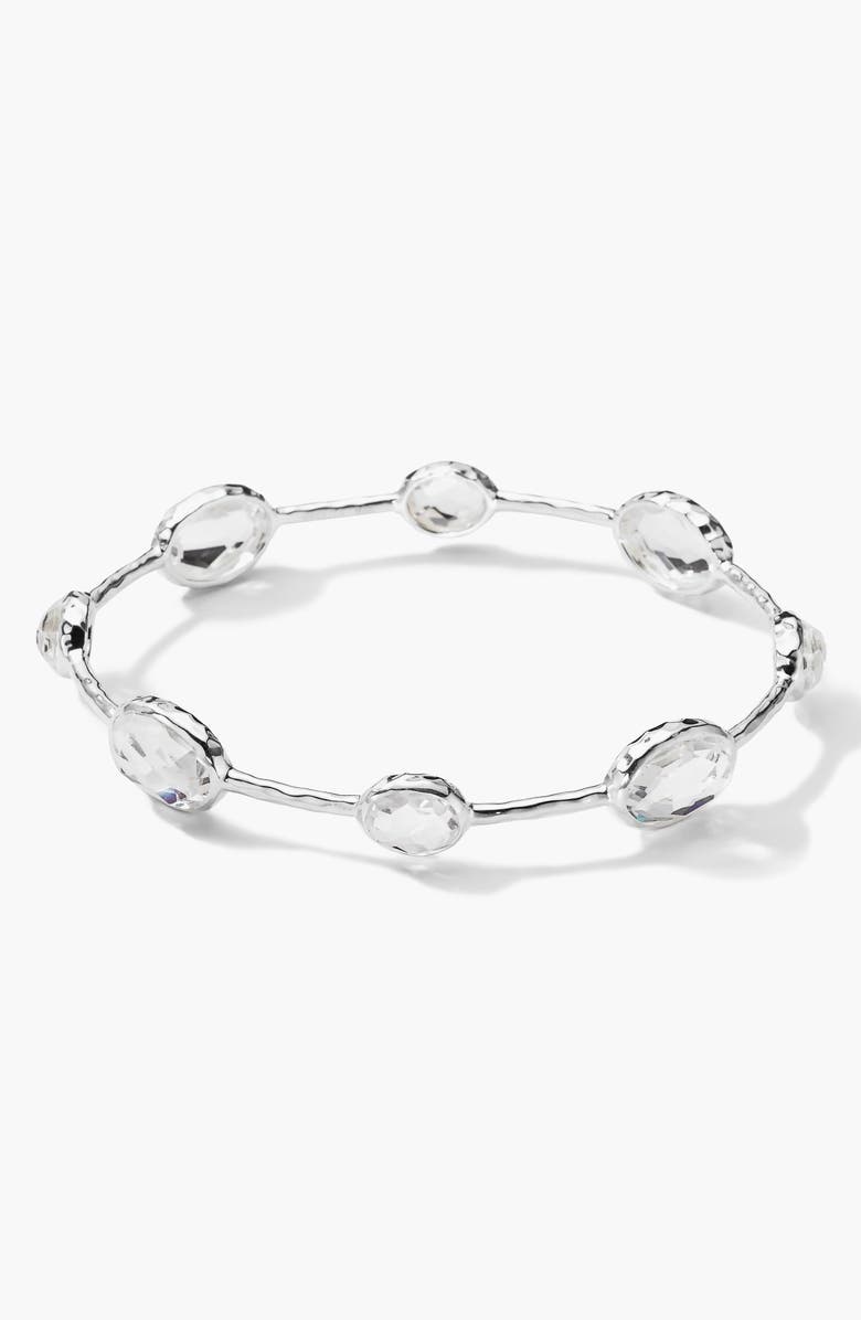 Ippolita Rock Candy 8-Stone Sterling Silver Bangle, Main, color, 