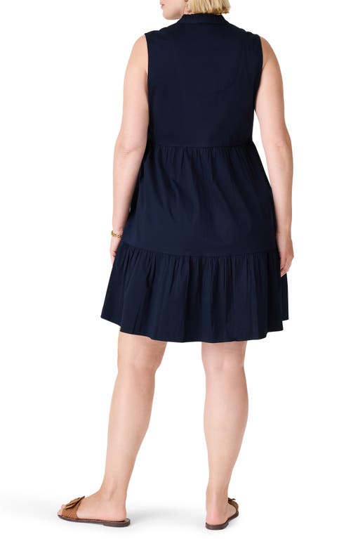 Shop Nic + Zoe Nic+zoe Tia Sleeveless Dress In Dark Indigo