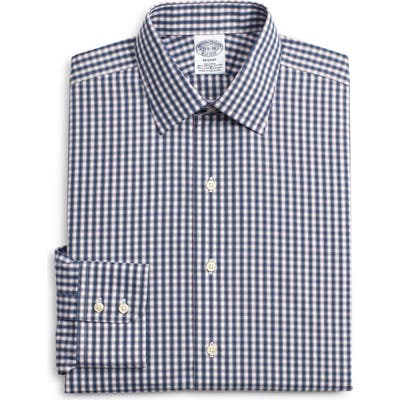 Brooks Brothers Regent Regular Fit Stretch Plaid Dress Shirt