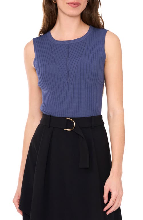 Shop Halogenr Halogen(r) Rib Sleeveless Sweater In Vintage Indigo Blue