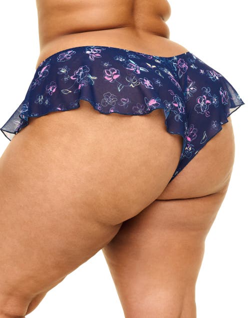 Shop Adore Me Graciela Cheeky Panties In Floral Blue