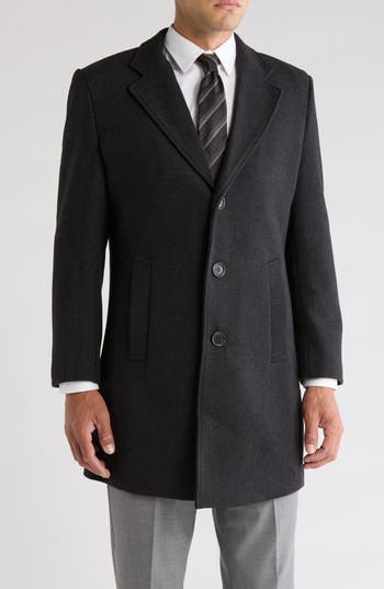 Braveman Tailored Wool Blend Jacket In Charcoal