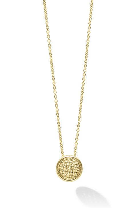 Buy 3 Layer Circle Pendant Gold Necklace Set Online