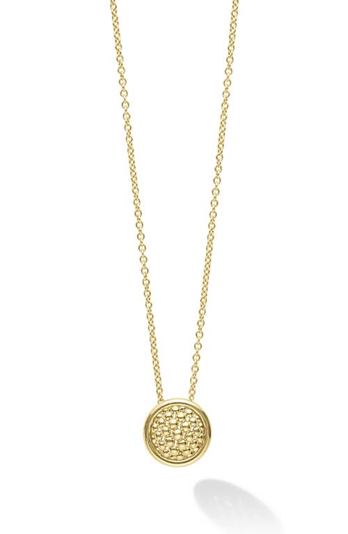 LAGOS Meridian Circle Pendant Necklace in Gold at Nordstrom