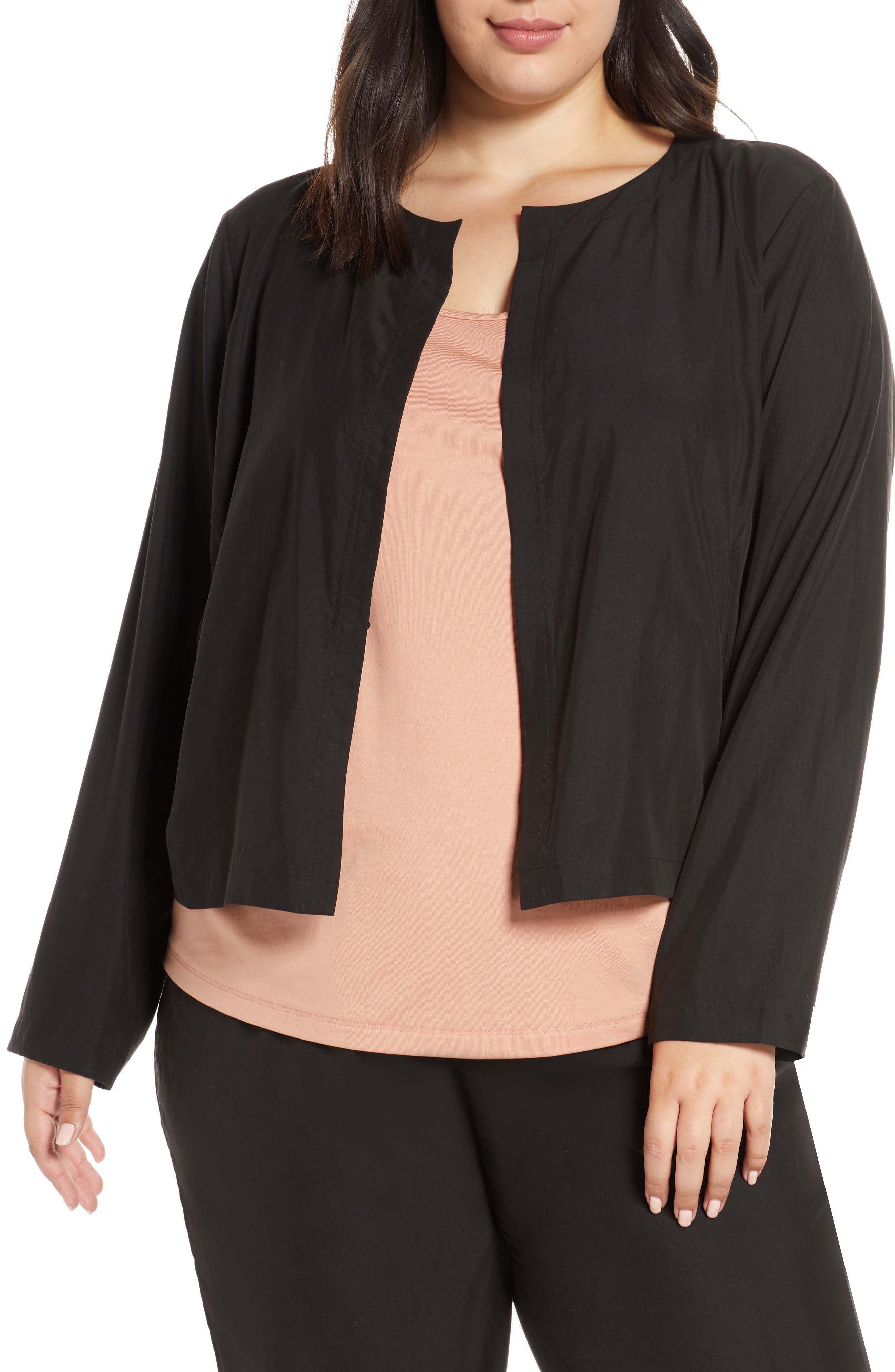 eileen fisher cropped jacket