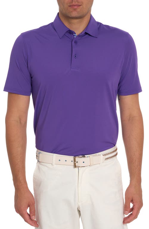 Robert Graham Axelsen Solid Short Sleeve Performance Golf Polo at Nordstrom,