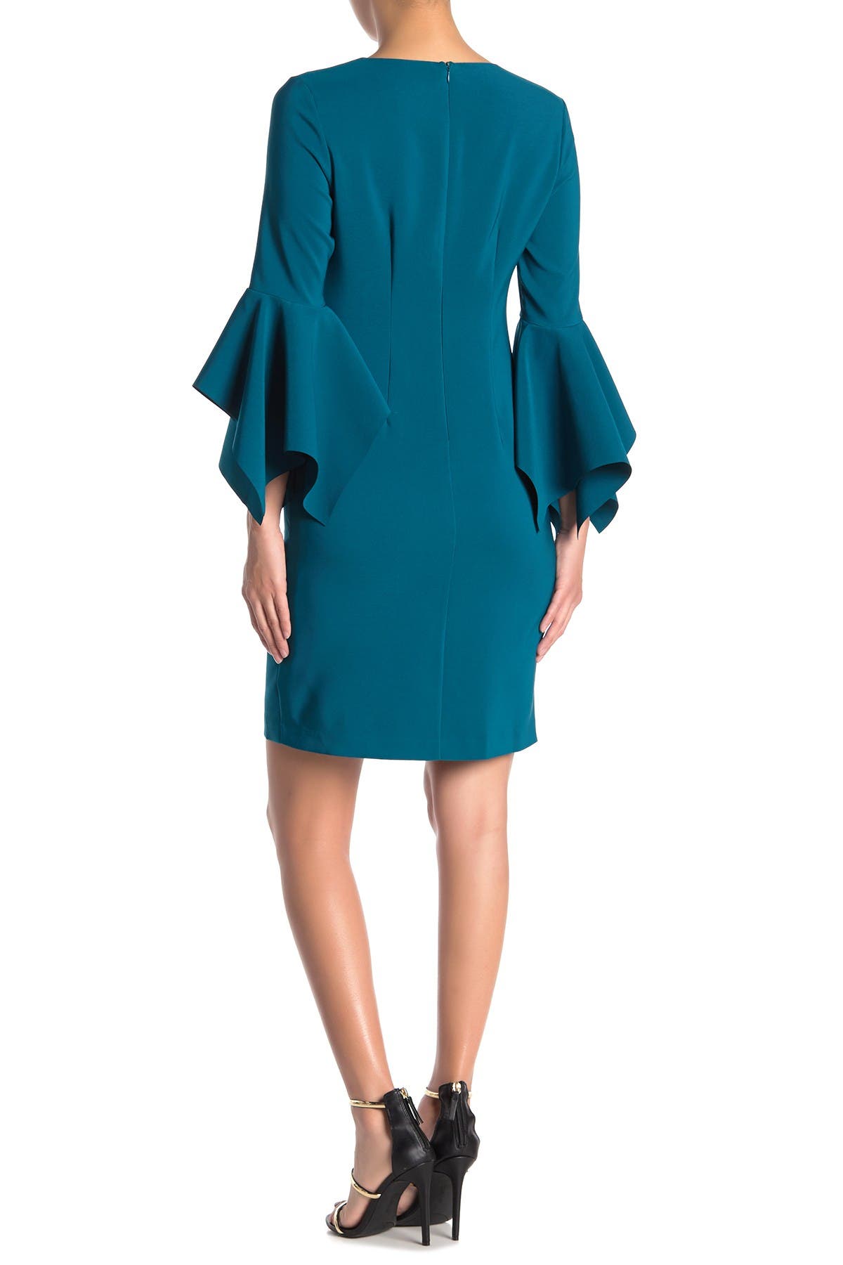 bell sleeve shift dress