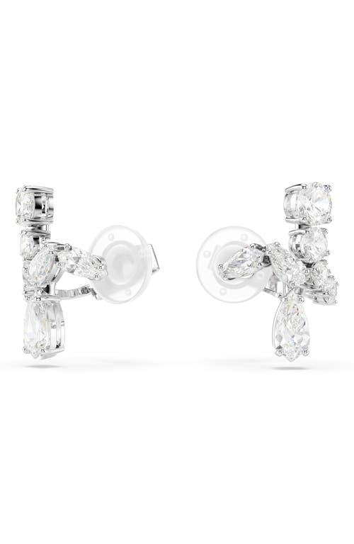 Swarovski Matrix Ohrclips In White