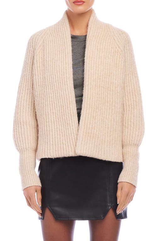 Shop Fifteen Twenty Cely Open Front Cardigan In Bone