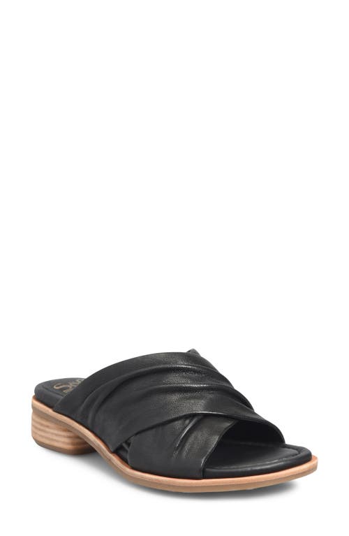 Söfft Fallon Slide Sandal Black at Nordstrom,