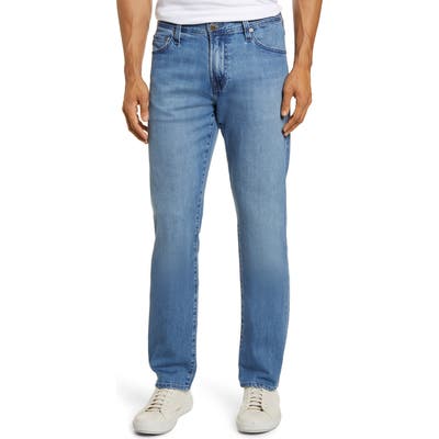 Ag Graduate Slim Straight Jeans, Blue