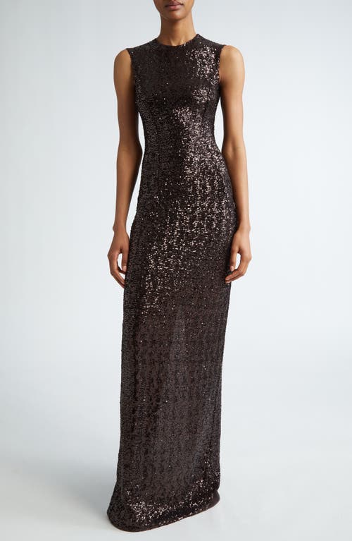 MICHAEL KORS MICHAEL KORS COLLECTION SEQUIN SLEEVELESS COLUMN GOWN