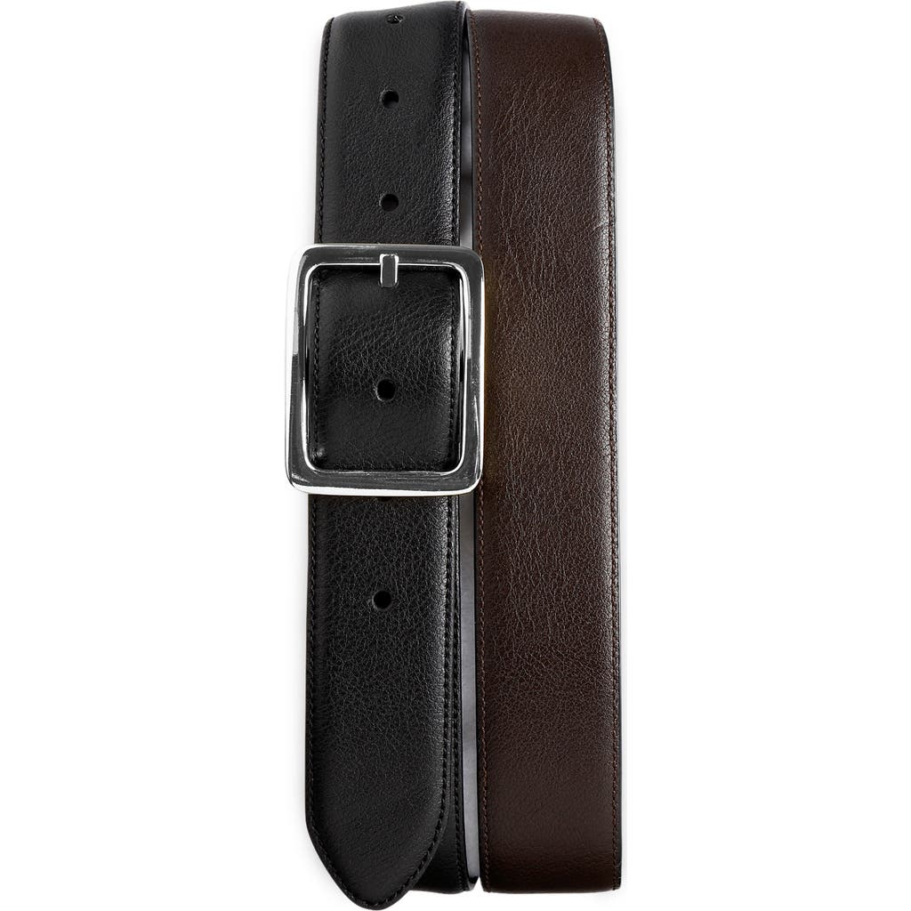 Harbor Bay Reversible Leather Dress Belt In Blk Brown