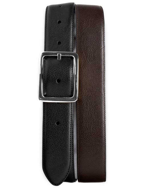 Harbor Bay by DXL Reversible Leather Dress Belt Blk Brown at Nordstrom, Big