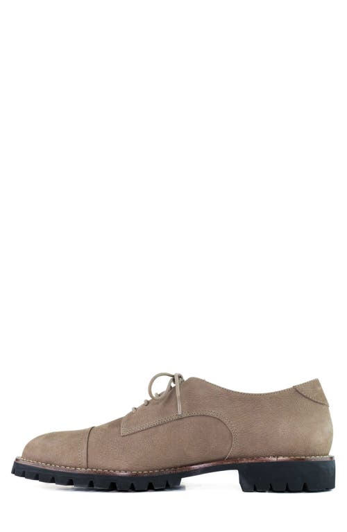 Shop Marc Joseph New York William St. 2.0 Cap Toe Derby In Taupe Grainy