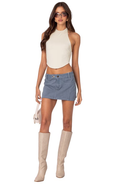 EDIKTED EDIKTED RAINE CURVED HALTER TOP