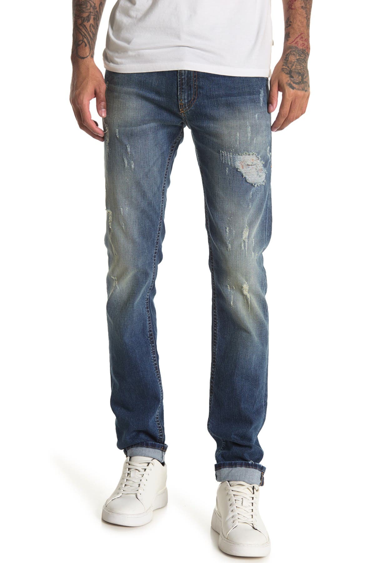 diesel thommer distressed jeans