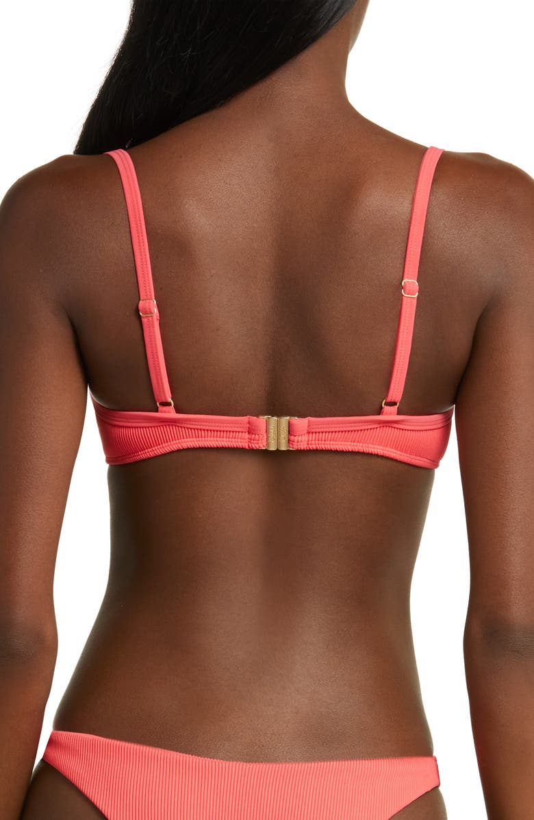 Kulani Kinis Ditzy Ribbed Underwire Bikini Top Nordstrom