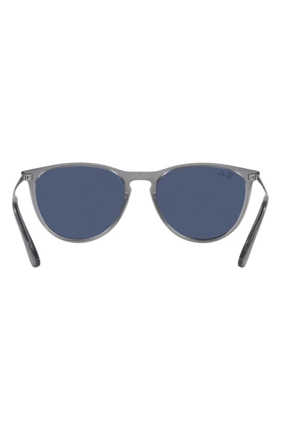 Shop Ray Ban Ray-ban 50mm Jr Round Sunglasses In Dark Blue
