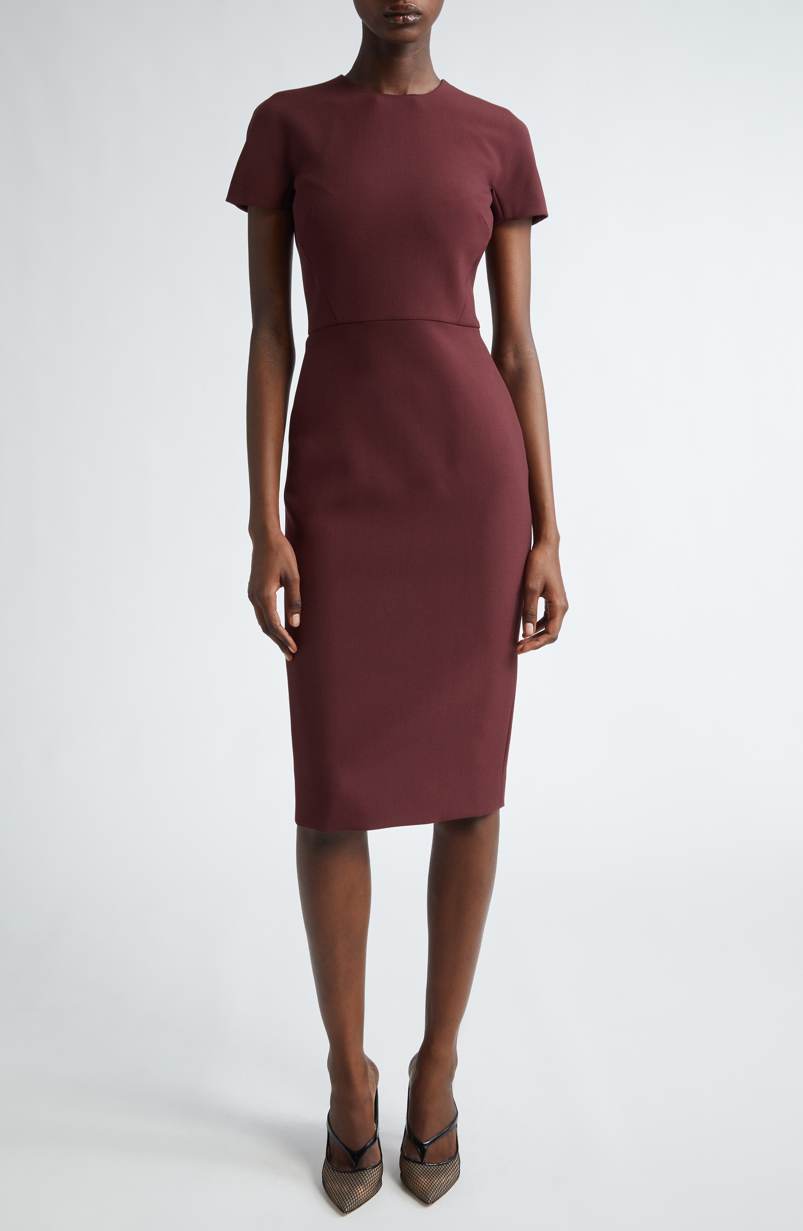 Victoria Beckham Stretch Crepe Sheath Dress | Nordstrom