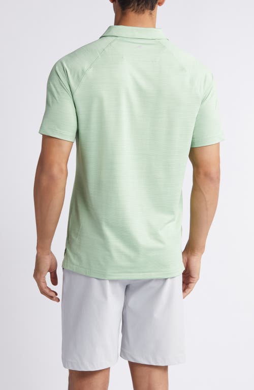 Shop Zella Chip Performance Golf Polo In Green Quiet