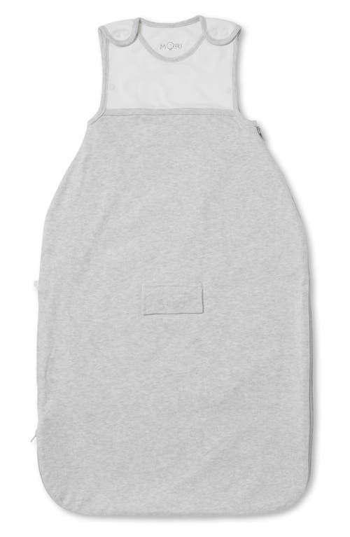 Mori 0.5 Tog Stripe Wearable Blanket In Grey