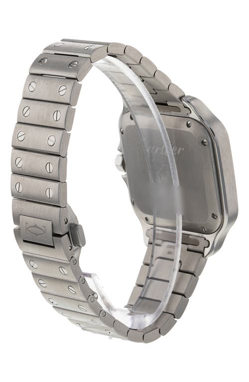 Shop Watchfinder & Co. Cartier  2018 Santos De Cartier Automatic Bracelet Watch, 35mm In Silver