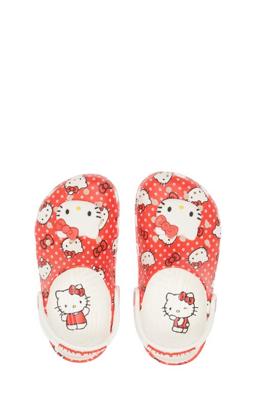 Crocs Girls Classic Clogs Hello Kitty In Red/multi