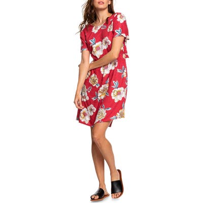 Roxy Hello Cilento Back Cutout Minidress, Red