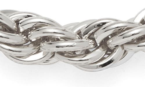 Lady Grey Xl Rope Chain Bracelet In Silver