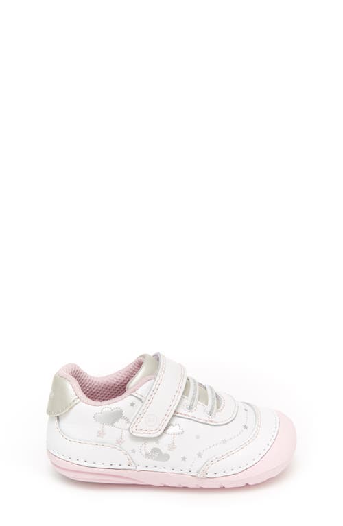 Shop Stride Rite Soft Motion™ Adalyn Sneaker In White/silver