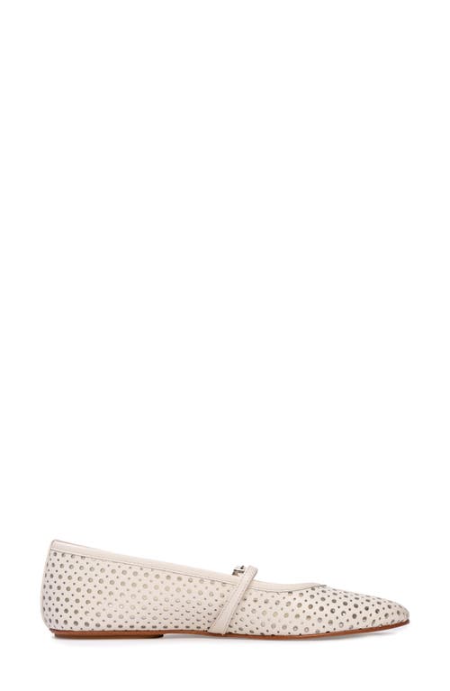 Shop Black Suede Studio Mika Mary Jane Flat In Cream